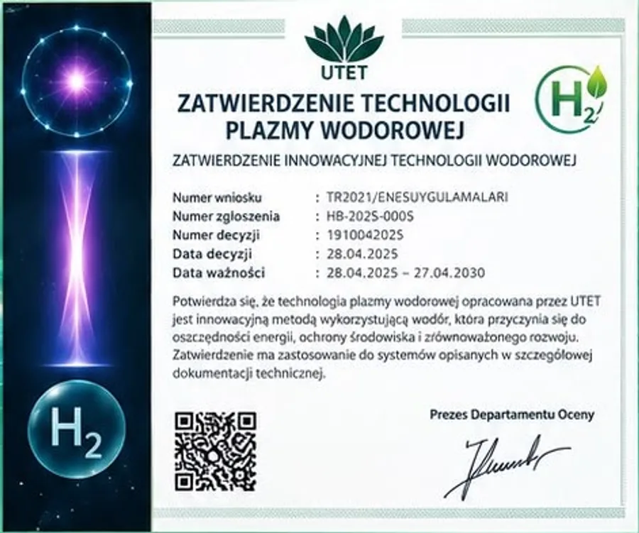 Zatwierdzenie technologii plazmy wodorowej